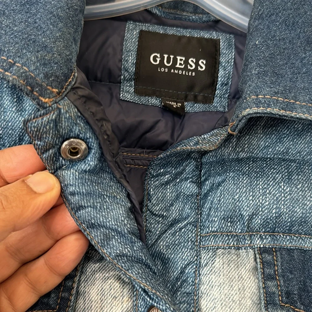 Guess Los Angeles Denim puffer jacket - Picture 7 of 13